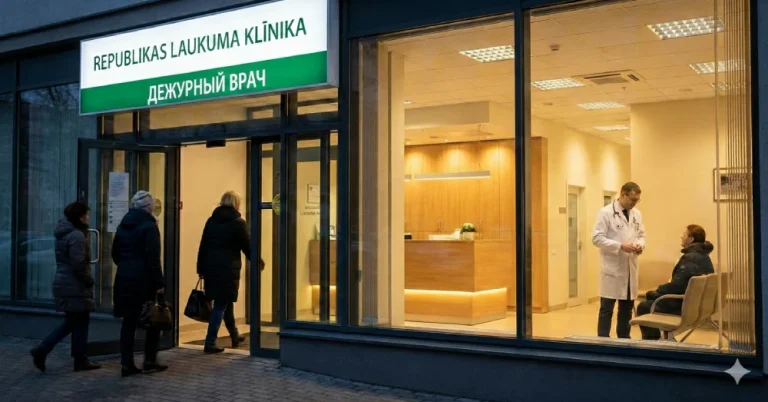 Дежурный врач в Риге принимает пациентов в рабочие дни по вечерам и по субботам