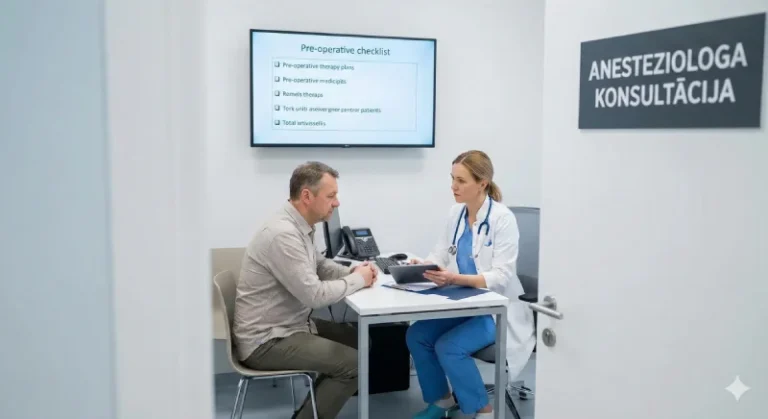 Anesteziologa konsultācija pirms plānveida operācijas