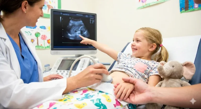 Ultrasonogrāfijas izmeklējums bērnam Rīgā – saudzīga pediatriska USG