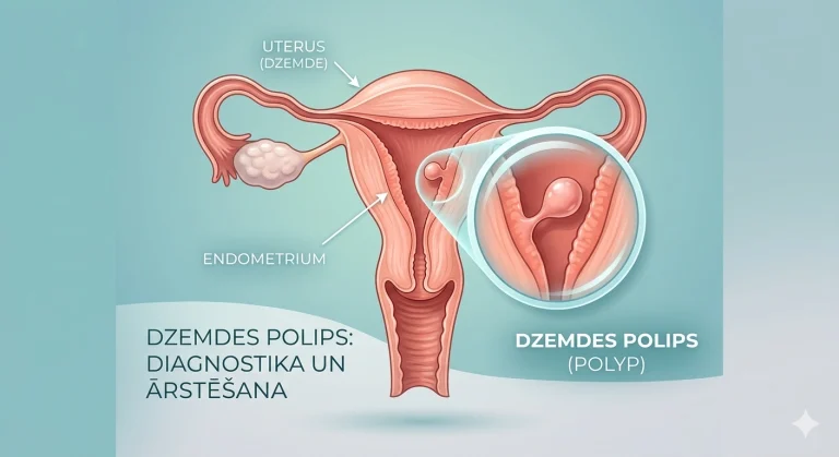 Dzemdes polips - simptomi un ārstēšana Rīgas centrā