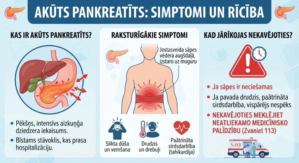 Pankreatīts - akūta pankreatīta simptomi un rīcība